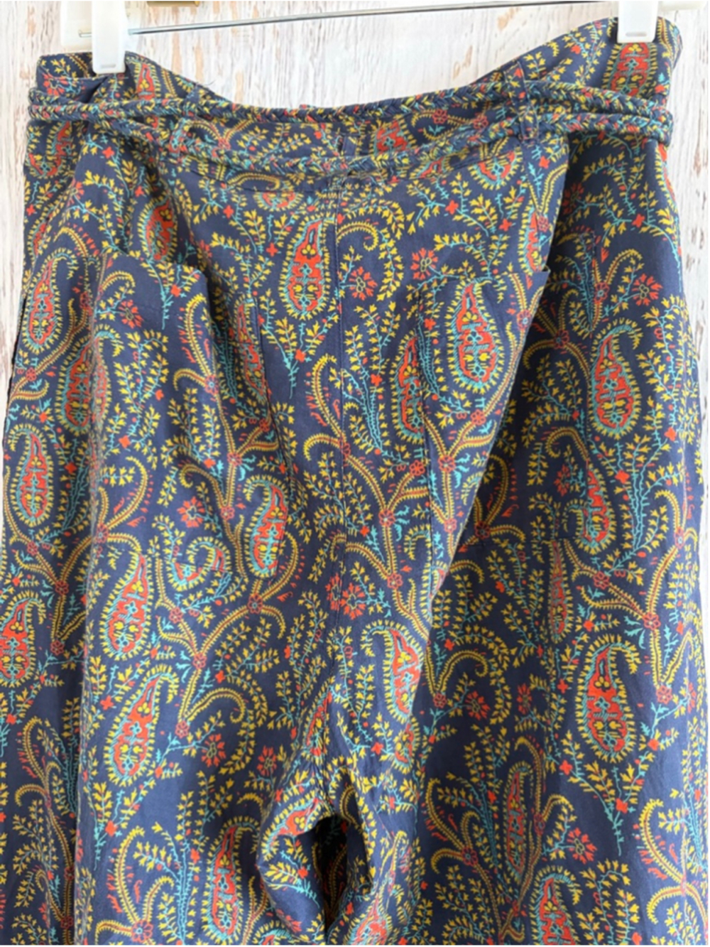 Sundance Multicolor Paisley Wide-Leg Pants - Picture 9 of 11